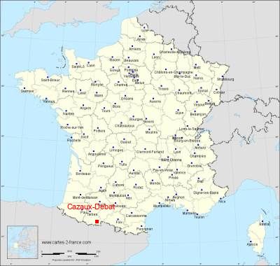 Carte de Cazaux-Debat