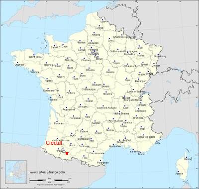 Carte de Cieutat
