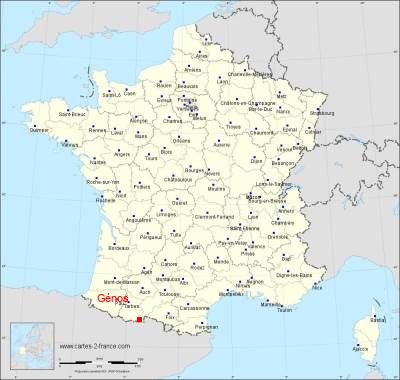 Carte de Génos