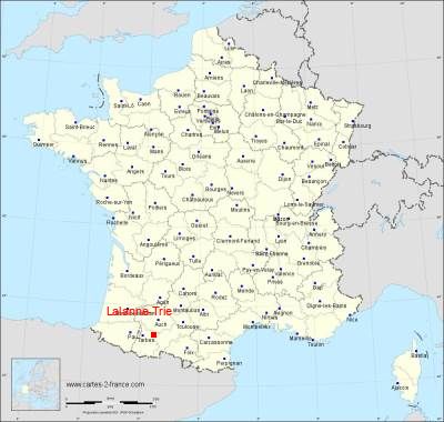 Carte de Lalanne-Trie