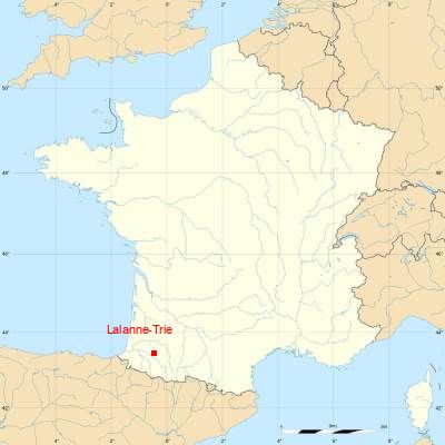 Fond de carte avec Lalanne-Trie