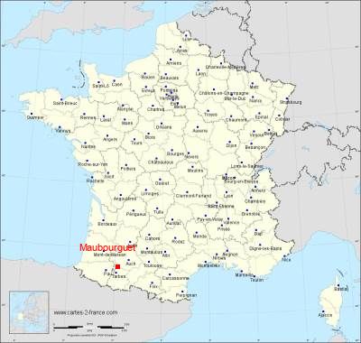Carte de Maubourguet