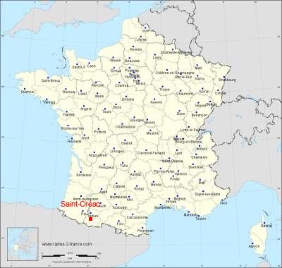 Carte de Saint-Créac