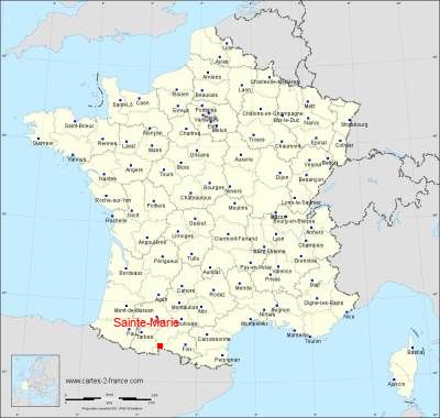 Carte de Sainte-Marie