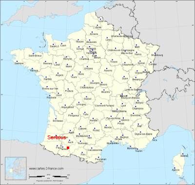 Carte de Sentous