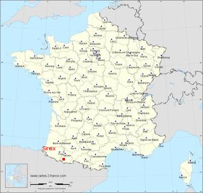 Carte de Sireix