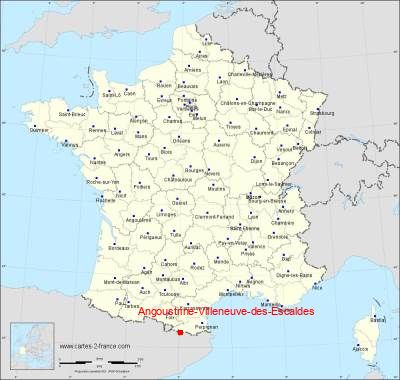 Carte de Angoustrine-Villeneuve-des-Escaldes