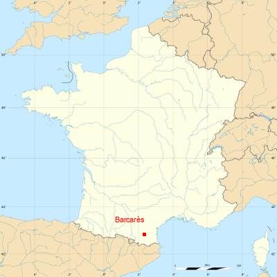 Fond de carte avec Barcarès