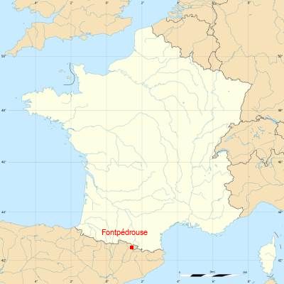 Fond de carte avec Fontpédrouse