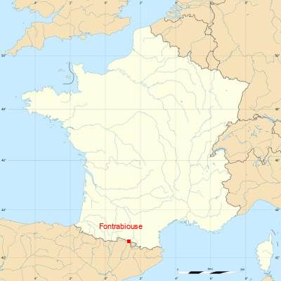 Fond de carte avec Fontrabiouse