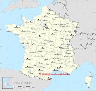 Carte de Montesquieu-des-Albères