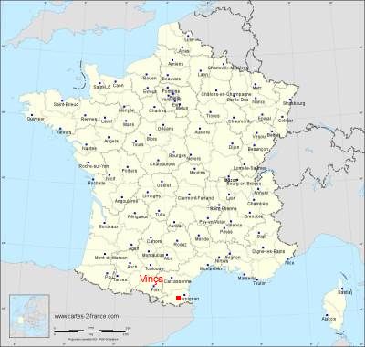 Carte de Vinça