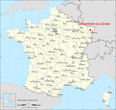Carte de Dossenheim-sur-Zinsel