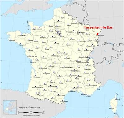 Carte de Fessenheim-le-Bas