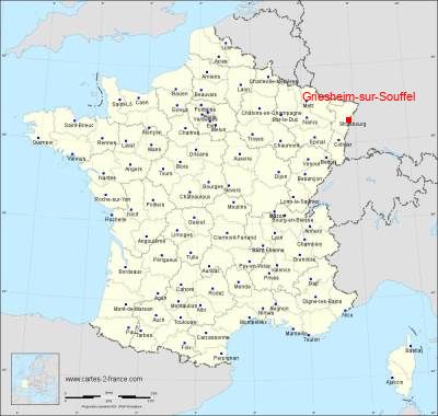 Carte de Griesheim-sur-Souffel