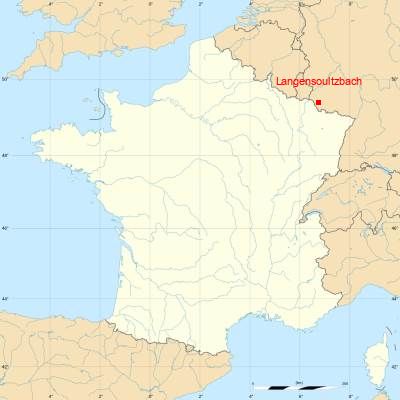 Fond de carte avec Langensoultzbach