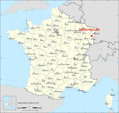 Carte de Maisonsgoutte