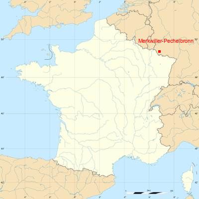 Fond de carte avec Merkwiller-Pechelbronn