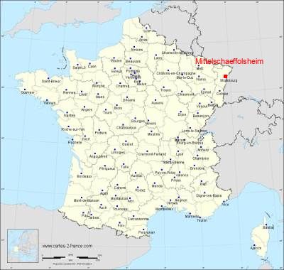 Carte de Mittelschaeffolsheim