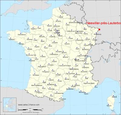 Carte de Neewiller-près-Lauterbourg