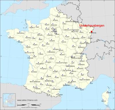 Carte de Niederhausbergen