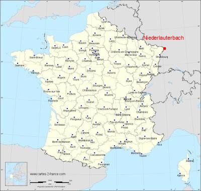 Carte de Niederlauterbach