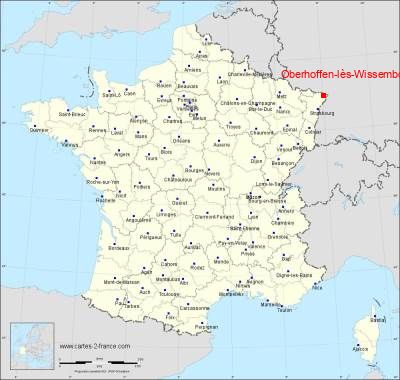 Carte de Oberhoffen-lès-Wissembourg