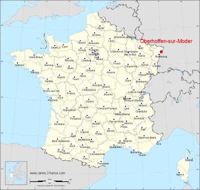 Carte de Oberhoffen-sur-Moder