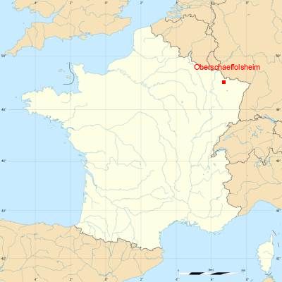 Fond de carte avec Oberschaeffolsheim