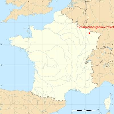 Fond de carte avec Scharrachbergheim-Irmstett