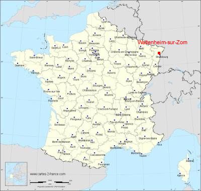 Carte de Waltenheim-sur-Zorn