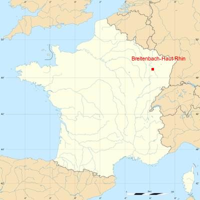 Fond de carte avec Breitenbach-Haut-Rhin