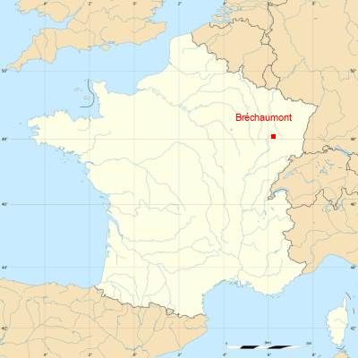 Fond de carte avec Bréchaumont