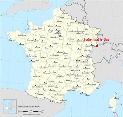 Carte de Hagenthal-le-Bas