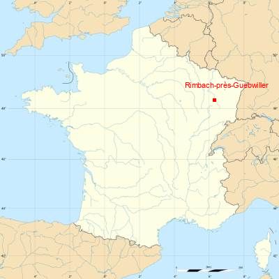 Fond de carte avec Rimbach-près-Guebwiller