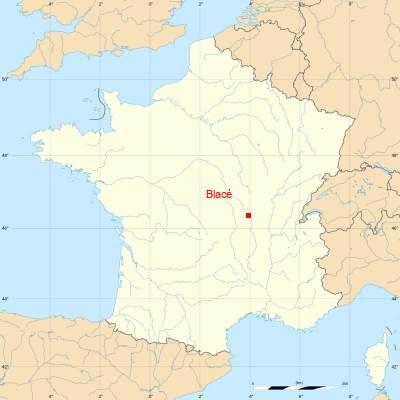 Fond de carte avec Blacé