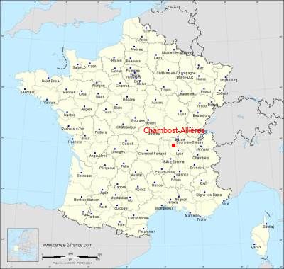 Carte de Chambost-Allières