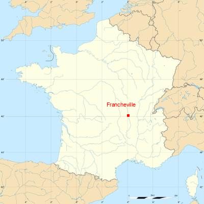 Fond de carte avec Francheville