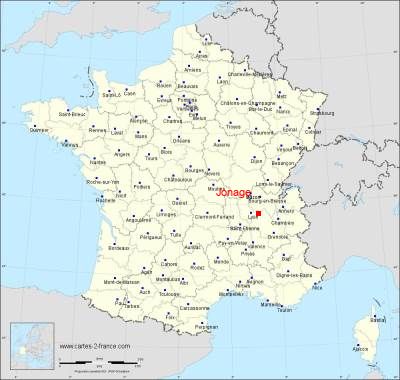 Carte de Jonage