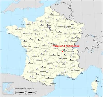 Carte de Poule-les-Echarmeaux