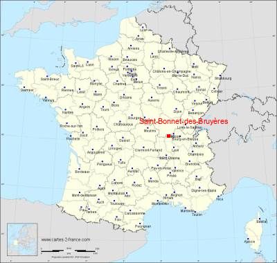 Carte de Saint-Bonnet-des-Bruyères