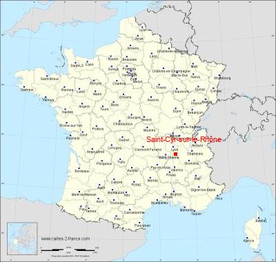 Carte de Saint-Cyr-sur-le-Rhône