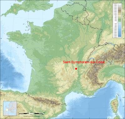 Carte de Saint-Symphorien-sur-Coise