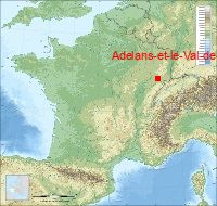 localisation mairie de Adelans-et-le-Val-de-Bithaine