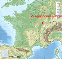 localisation mairie de Bourguignon-lès-Morey