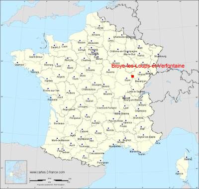 Carte de Broye-les-Loups-et-Verfontaine