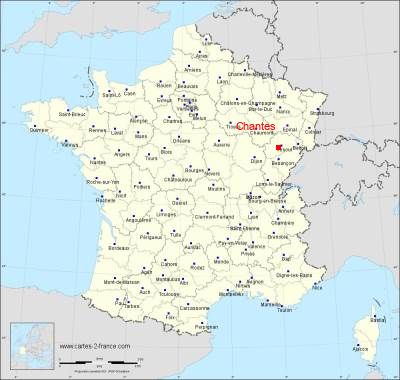 Carte de Chantes