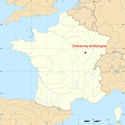 Fond de carte avec Chenevrey-et-Morogne