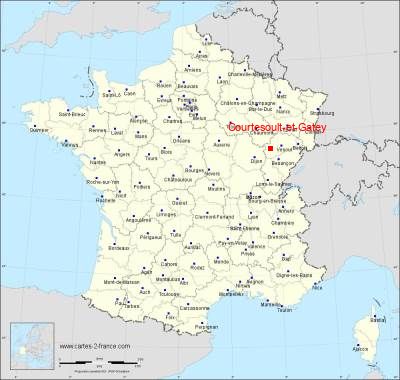 Carte de Courtesoult-et-Gatey