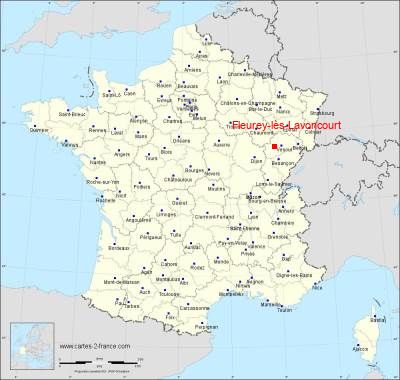 Carte de Fleurey-lès-Lavoncourt